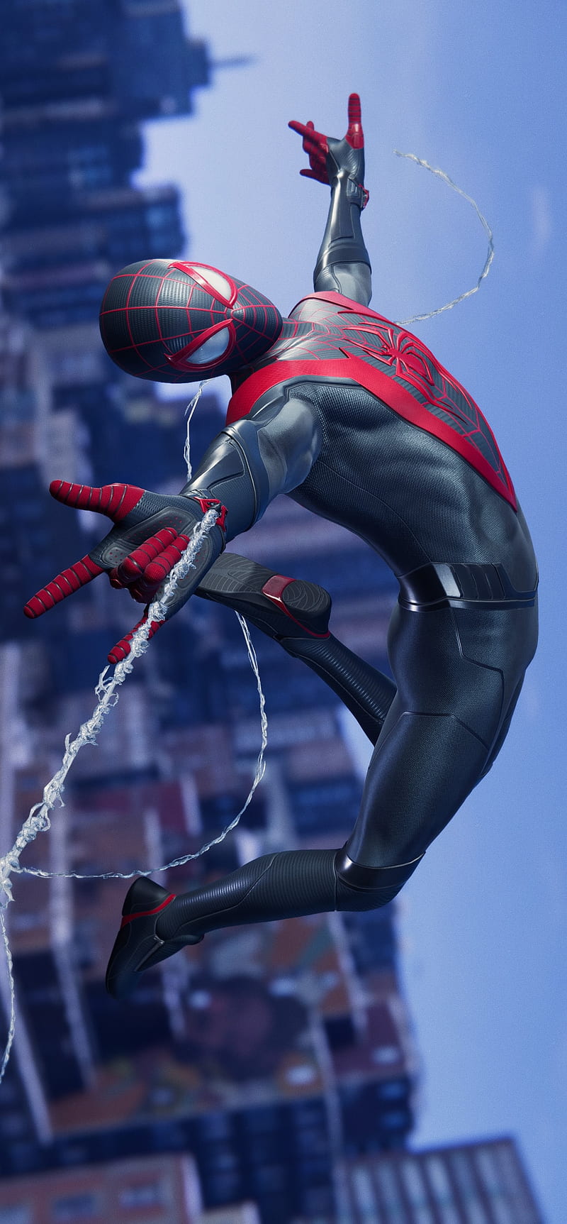 HD wallpaper miles spiderman black spiderman clin gaming miles morales new suit spiderman spiderkid young spiderman