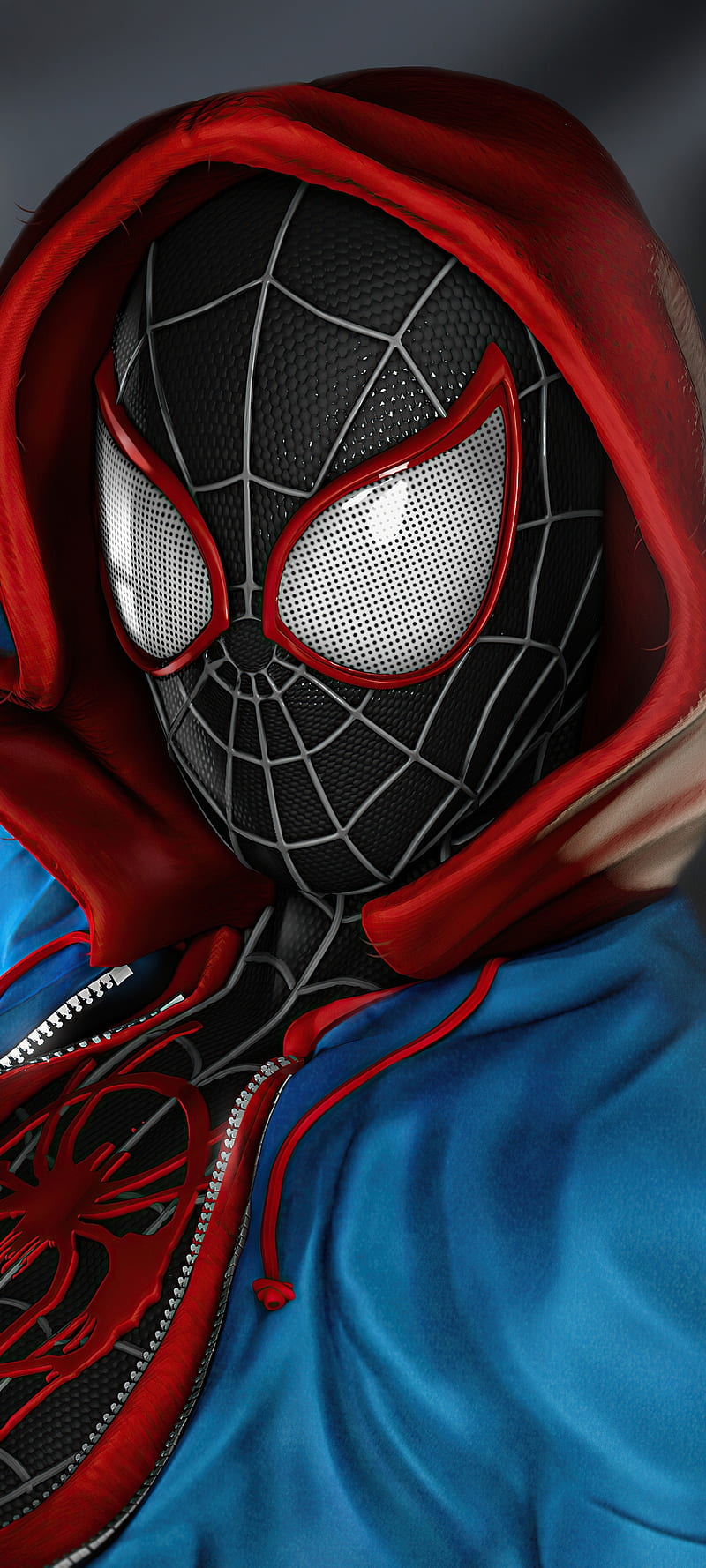 HD wallpaper spiderman red amoled superhero