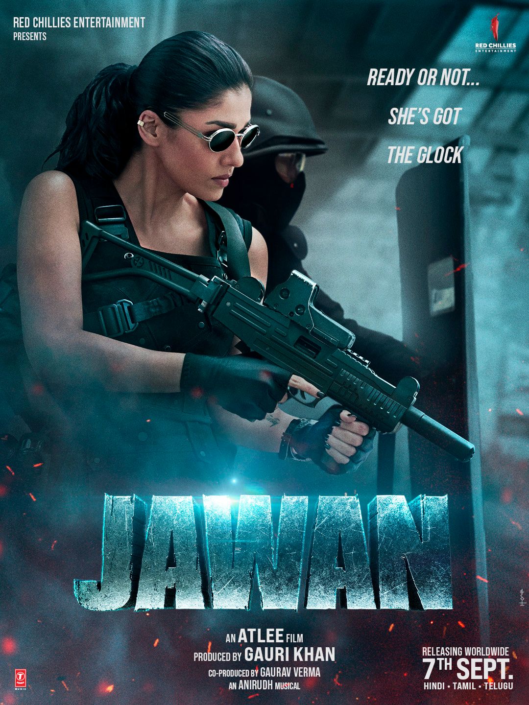jawan poster nayanthara