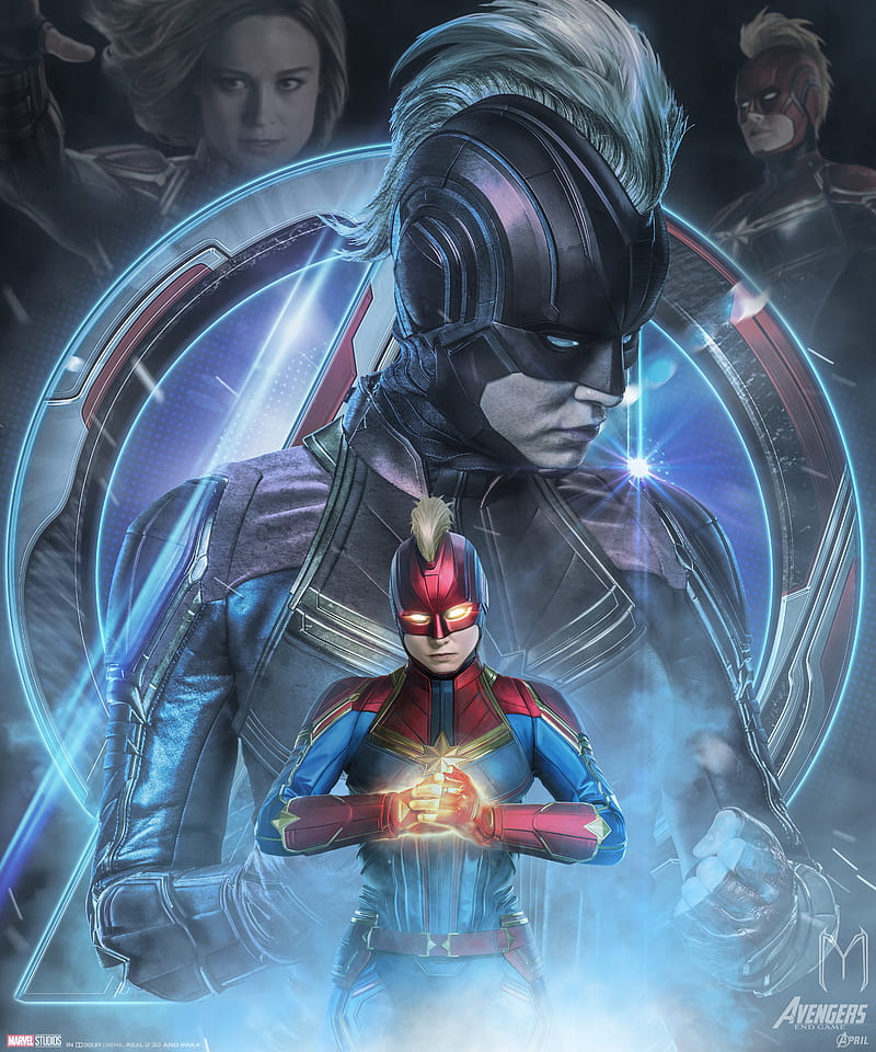 HD wallpaper avengers endgame captain marvel poster art