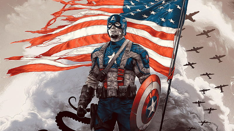 HD wallpaper captain america hero captain america superheroes artwork