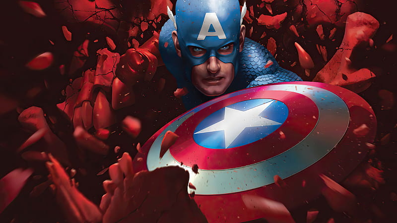 HD wallpaper captain america vs red skull captain america superheroes artwork artist