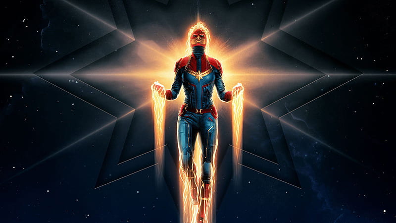 HD wallpaper captain marvel new poster 2019 captain marvel movies 2019 movies poster