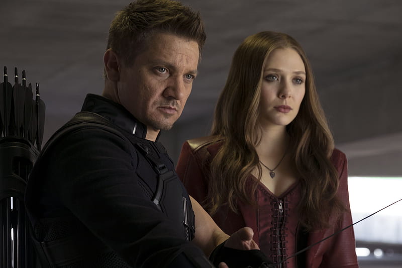 HD wallpaper hawkeye and scarlet witch in captain america civil war captain america civil war hawkeye scarlet witch