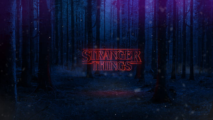 stranger things text poster wallpaper preview