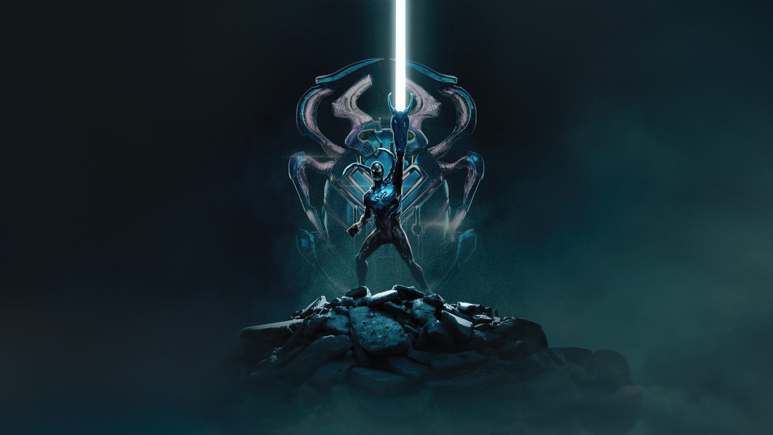 blue beetle poster 5k wallpapers scaled