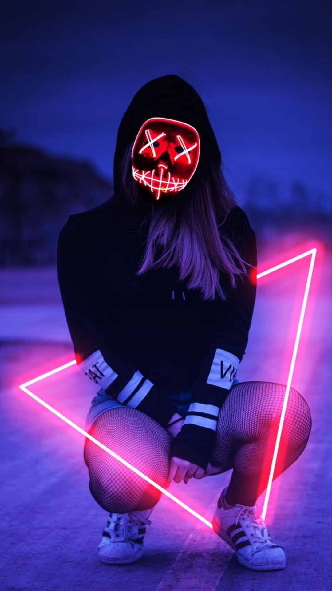 Neon Mask Girl Pictures